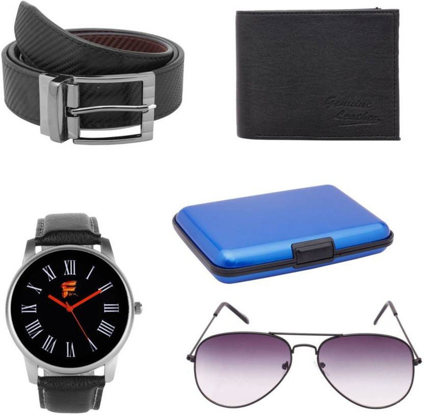 LAER Belt Wallet Watch Combo Price in India Buy LAER Belt Wallet Watch Combo online at Flipkart