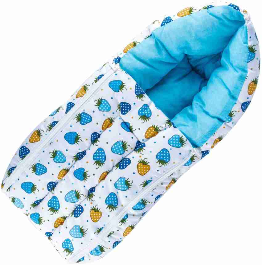 BAYBEE Freya Luxury Casey Sleeping Carry Bag, Cotton Baby Bed Cum Carry Bed, Printed Baby Sleeping Bag for Kids-Infant Portable Bassinet