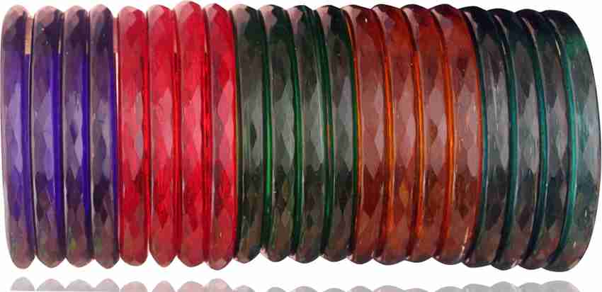 Thick glass bangles online discount
