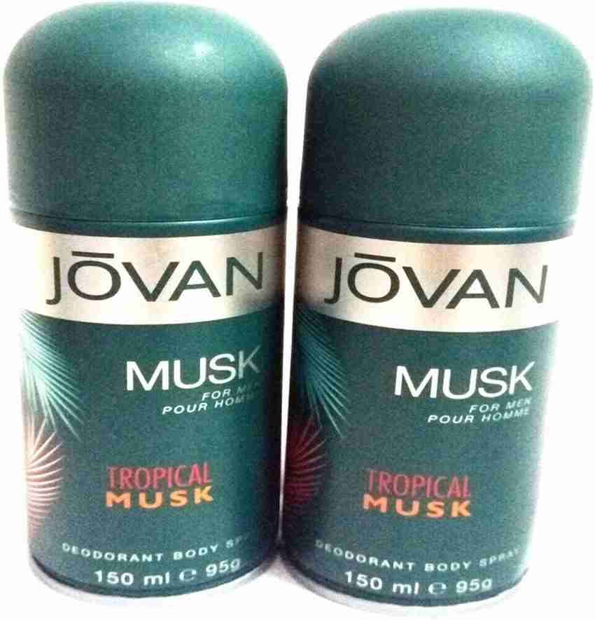 Jovan TROPICAL MUSK Deodorant Spray For Men Price in India