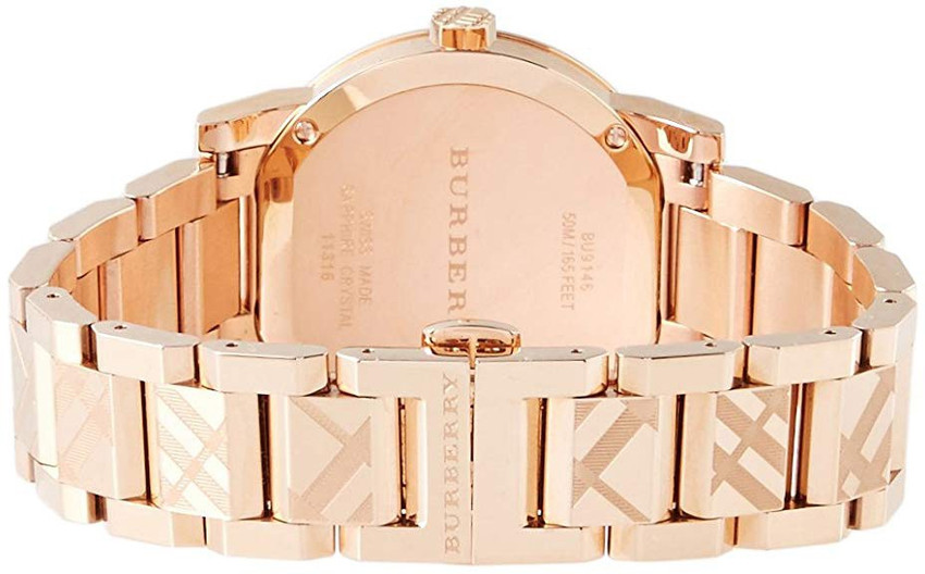 BURBERRY The City The City Rose Gold Analog Watch For Women