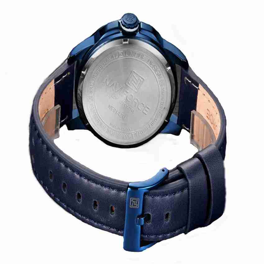 NAVIFORCE 9142 Japanese Quartz Genuine Leather Chronograph