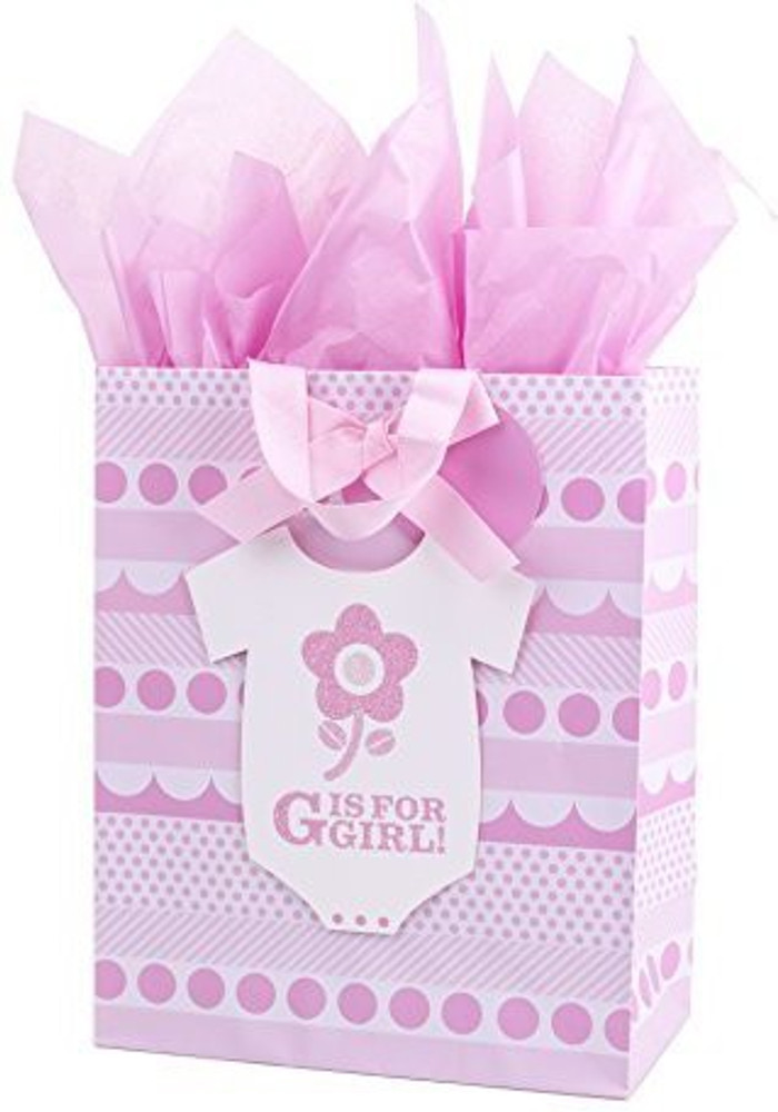 Baby girl gift bag large discount