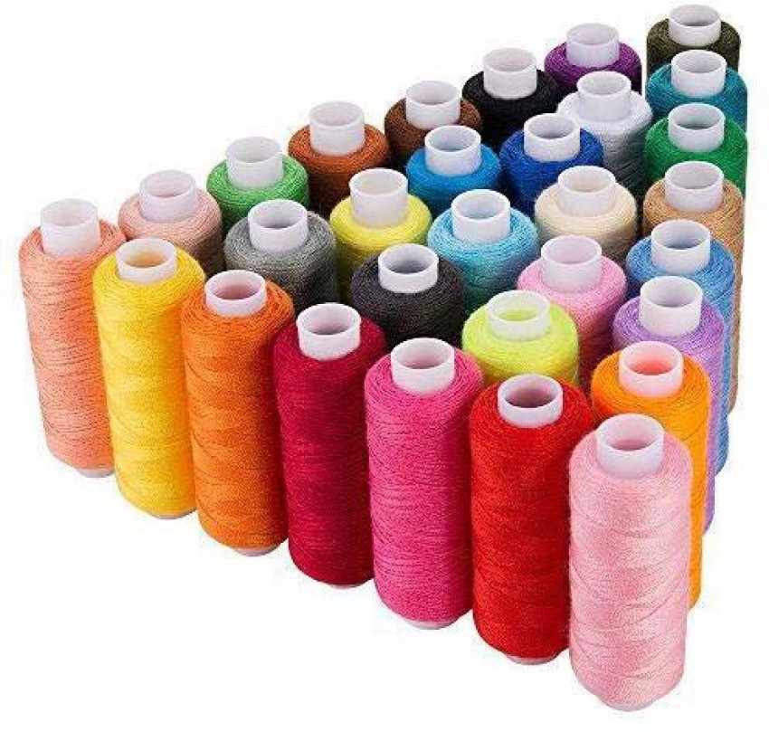 Sewing Threads Kits, 12 Colors Polyester 383 Yards Per Spools for
