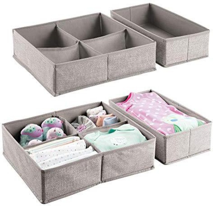  mDesign Soft Fabric Dresser Drawer and Closet Storage