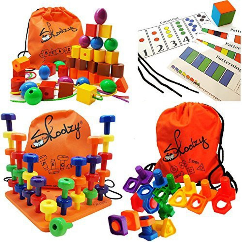 Skoolzy Montessori Toys for Toddlers 102pc Educational Toys