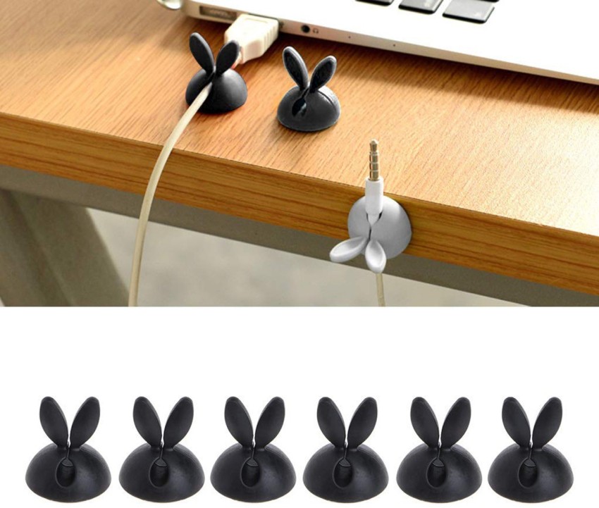 GANSTA Rabbit Shape 6 Pc Wire Clips Cab Cable Drop Clip Cable