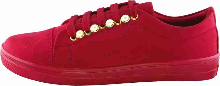 Riuon Stylish Red Shoes Canvas Shoes For Women Buy Riuon Stylish