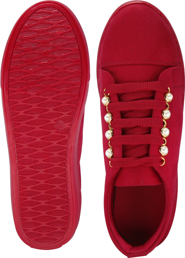 Riuon Stylish Red Shoes Canvas Shoes For Women Buy Riuon Stylish