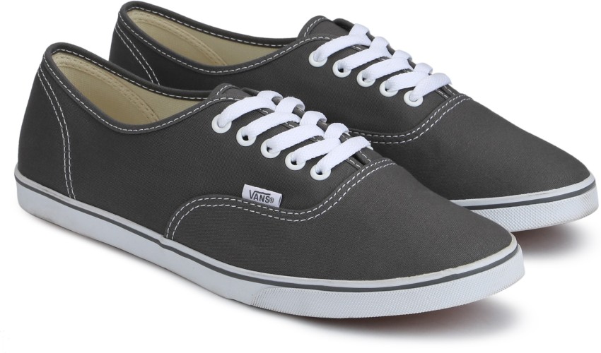 Vans authentic lo pro skate shoe sale grey