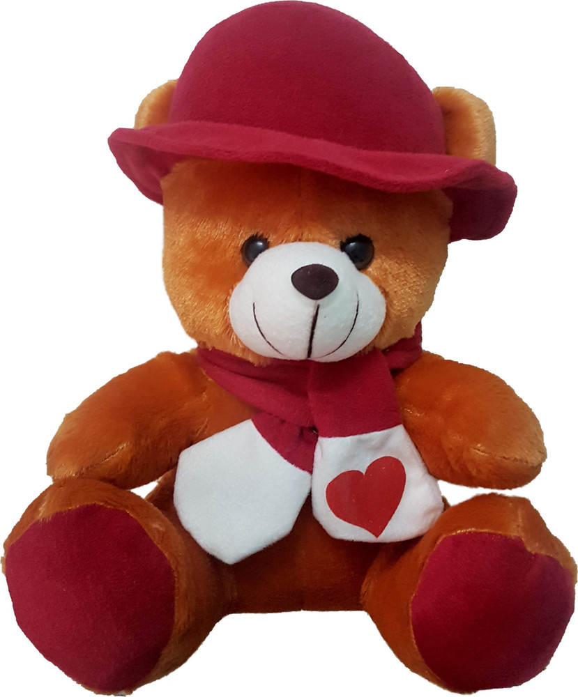 Teddy bear with discount hat and scarf