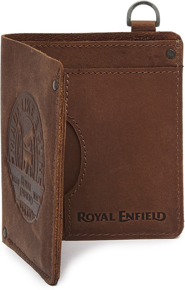 ROYAL ENFIELD Men Brown Genuine Leather Wallet