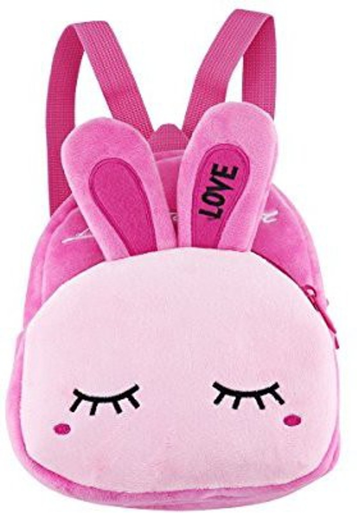 M SANMERSEN 1 2 3 Year Old Girl Gifts Toddler Backpack ini Backpack for Little Girls Preschool Shoulder Bags Baby Kid Plush Rabbit Bag Cute Snack Backpack Bag for Baby Girls Gifts