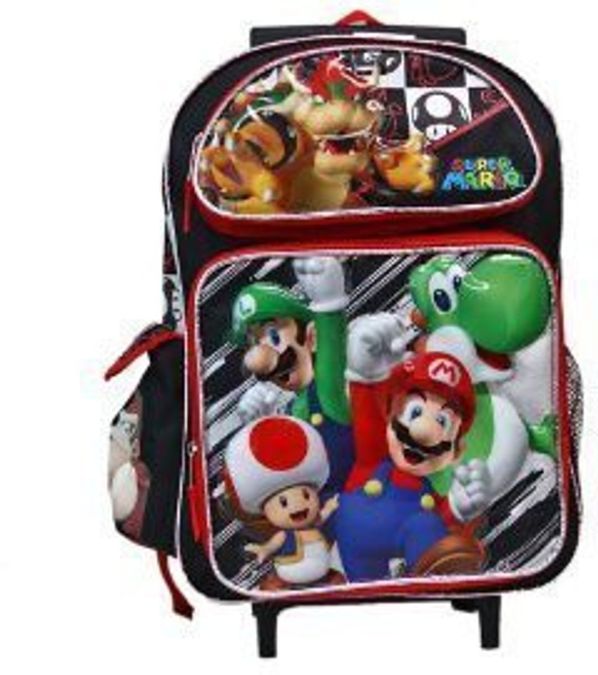 Mario rolling backpack deals