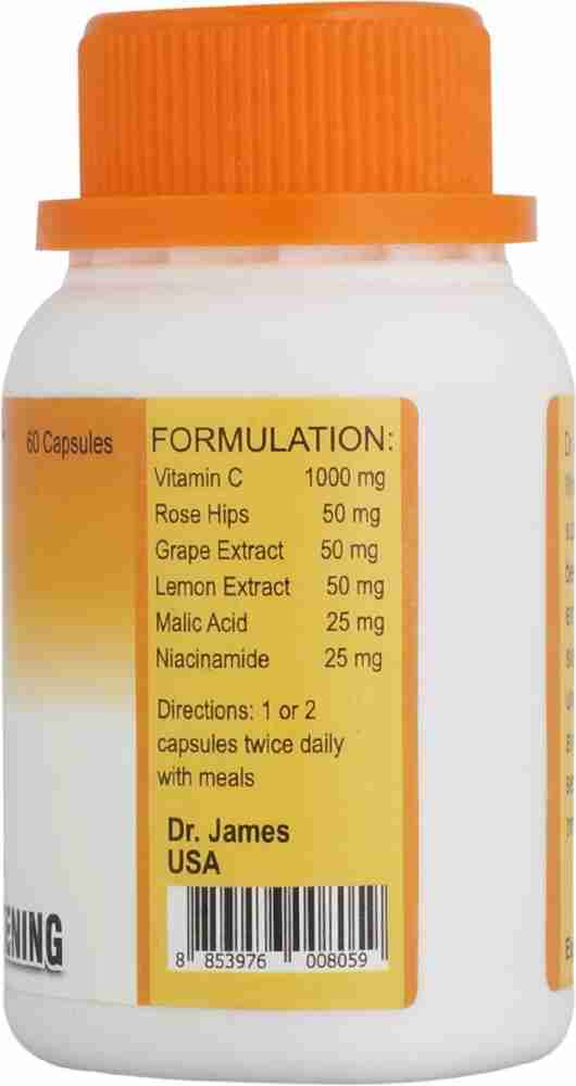 GIMA Vitamin C Skin Whitening Capsules Made In USA 60 capsules