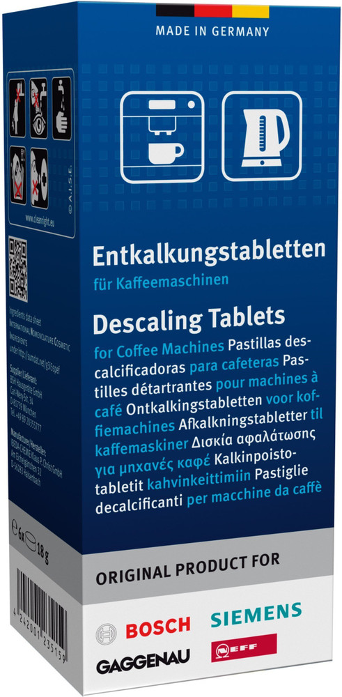 BOSCH Descaler for Coffee Machine Kettles and Hot Water