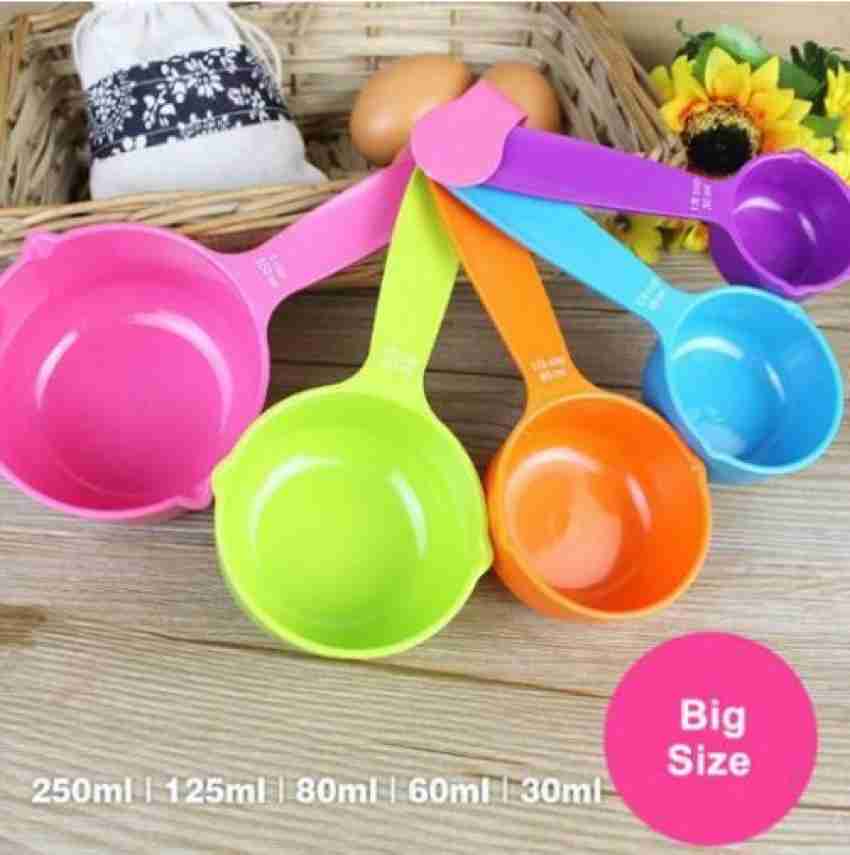 Measuring Jug Plastic Measuring Cup With Scale Handle Transparent Measuring  Cups Nesting Stackable Container For Liquids Dry Solid(250ml)1pcs