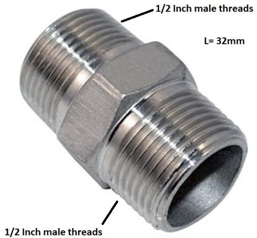 Pipe Fittings Adapter 1 Male x 3/4 Male NippleThreaded Brass