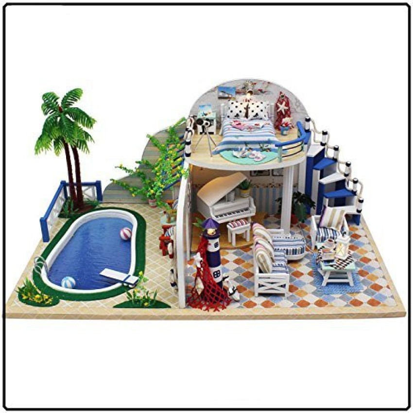 Miniature swimming pool for dollhouse on sale