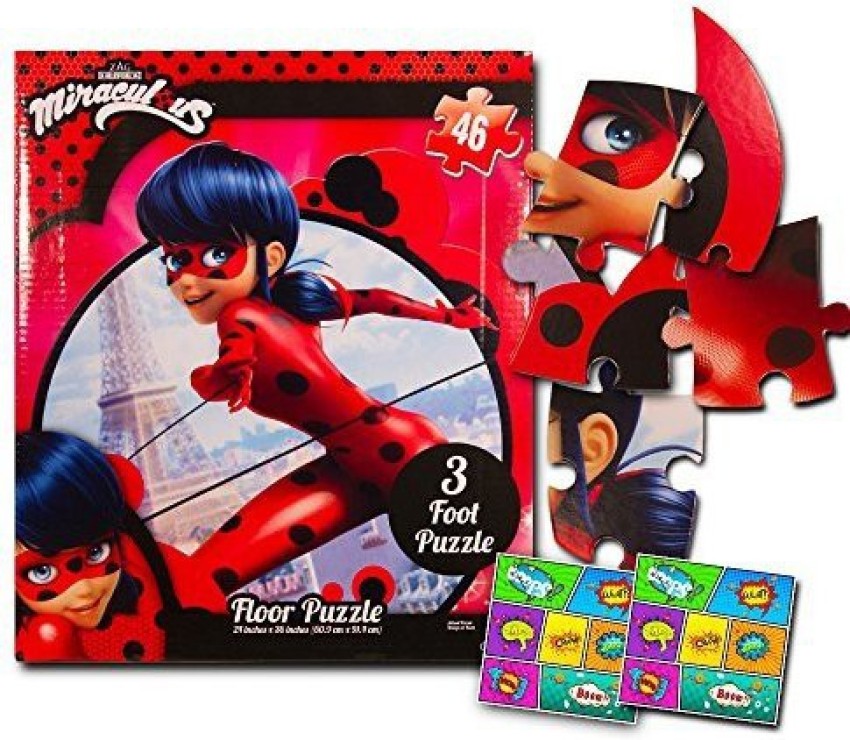 Miraculous Ladybug Giant Floor Puzzle For Kids With Stickers (3 Foot Puzzle,  46 Pieces) - Giant Floor Puzzle For Kids With Stickers (3 Foot Puzzle, 46  Pieces) . shop for Miraculous Ladybug products in India.