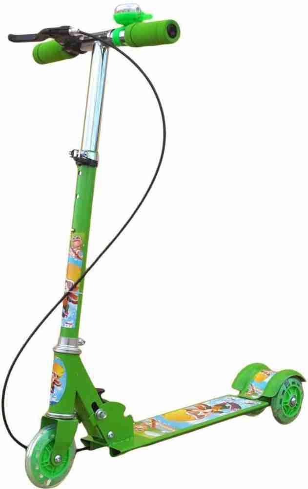 kairaCreation Kids Foldable 3 Wheel Scooter Cycle with Bell and