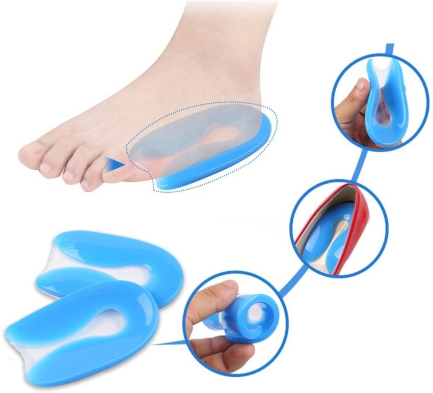 1 pair Silicon Gel U-Shaped Correction Heel Pad