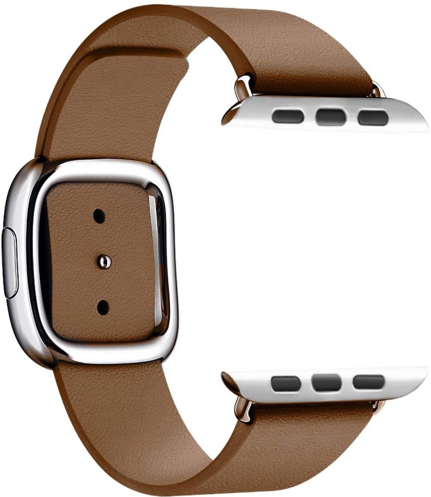 Apple watch leather on sale band modern buckle