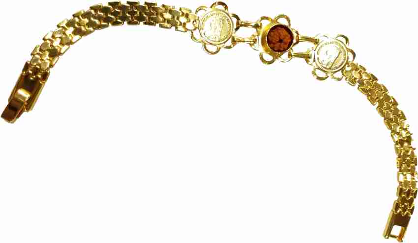 SRK Forming Brass Gold-plated Bracelet Price in India - Buy SRK