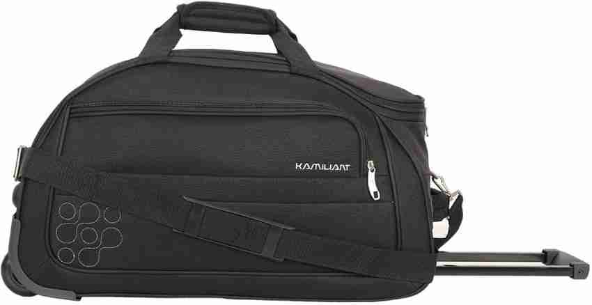 Kamiliant by American Tourister GAHO WHEEL DUFFLE 52 cm BLACK Duffel With Wheels Strolley BLACK Price in India Flipkart