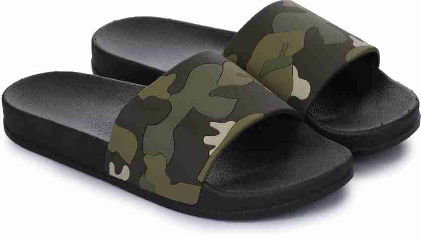 Shoetoes Men SHOETOES MEN S CAMOUFLAGE PRINT SLIDE FLIP FLOP