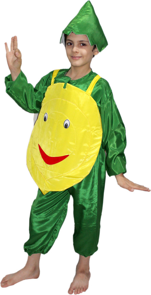 KAKU FANCY DRESSES Lemon Vegetable Costume Yellow 10 12 Years