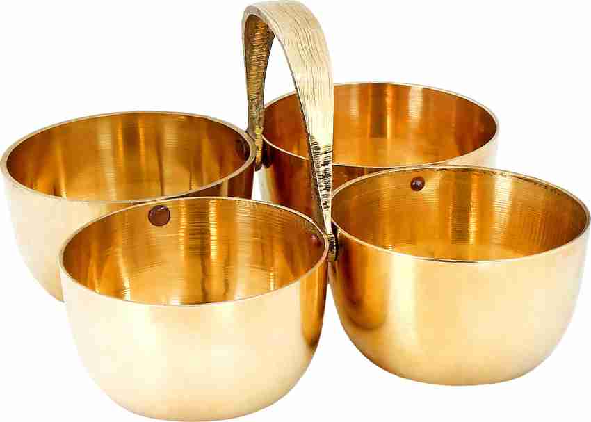 Divine Bazaar Brass Pooja Thali Set, Brass Puja Item Combo set