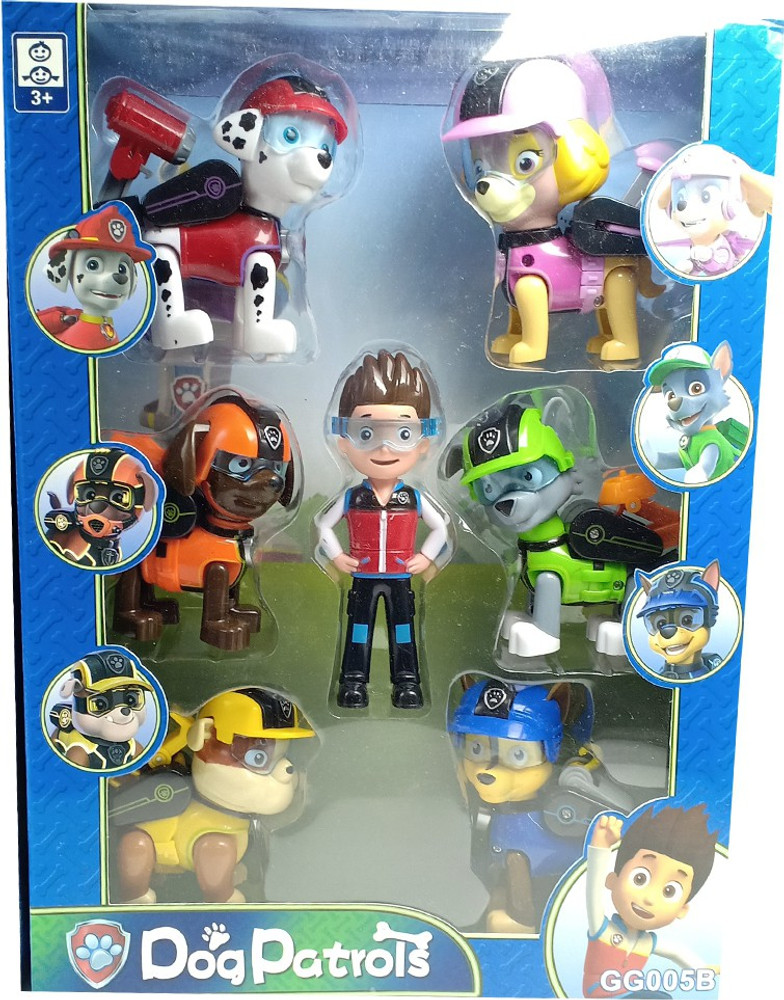 AncientKart Paw Patrol Power Pups Action Figures with Function Working 3 5 inch big Set of 7 Paw Patrol Power Pups Action Figures with Function Working 3 5 inch big Set of 7