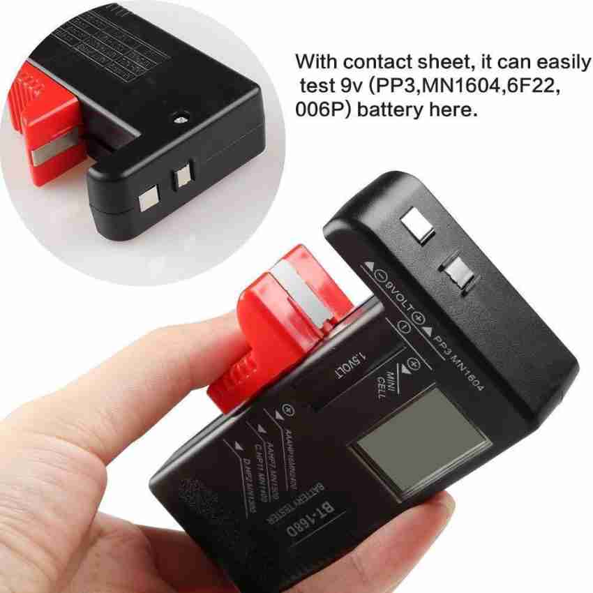 Battery Tester, Universal Battery Checker Small Battery Testers for AAA AA  C D 9V 1.5V Button Cell Household Batteries Model BT-168D 