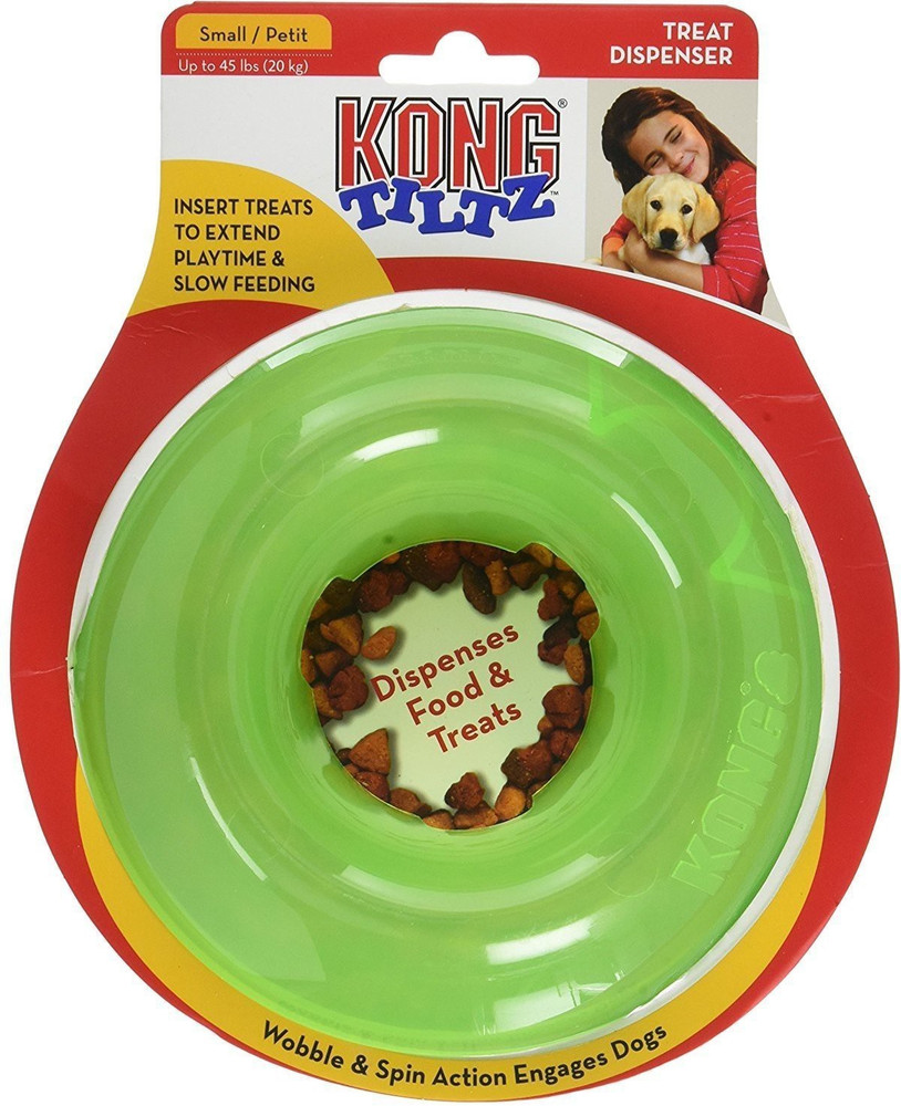 KONG Tiltz Food Treat Dispenser Interactive Dog Toy Small Pet