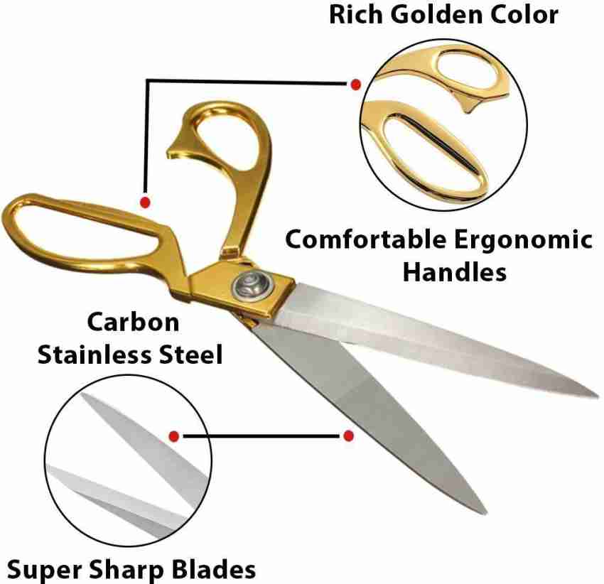 Brass Handle Scissors Tailoring Super Heavy Duty Stainless Steel