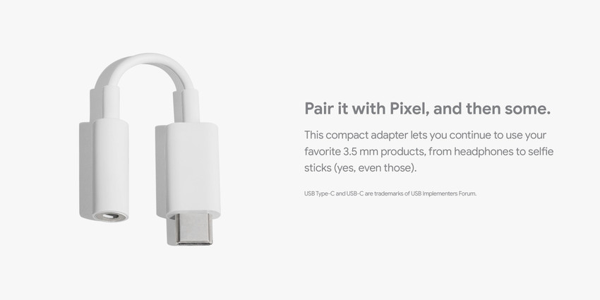 Google Pixel White USB Type C to 3.5 mm Adaptor Phone Converter
