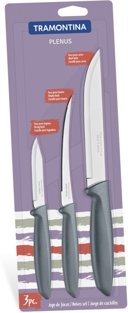 Tramontina 80020-505 Stainless Steel Kitchen Knife Set 3 Piece, 3 - Foods  Co.
