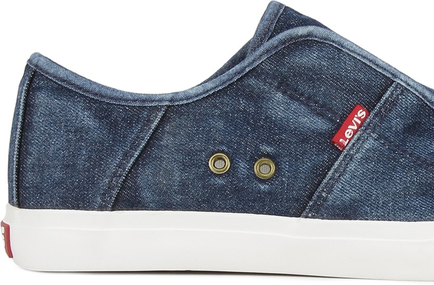 Levis navy hot sale blue shoes