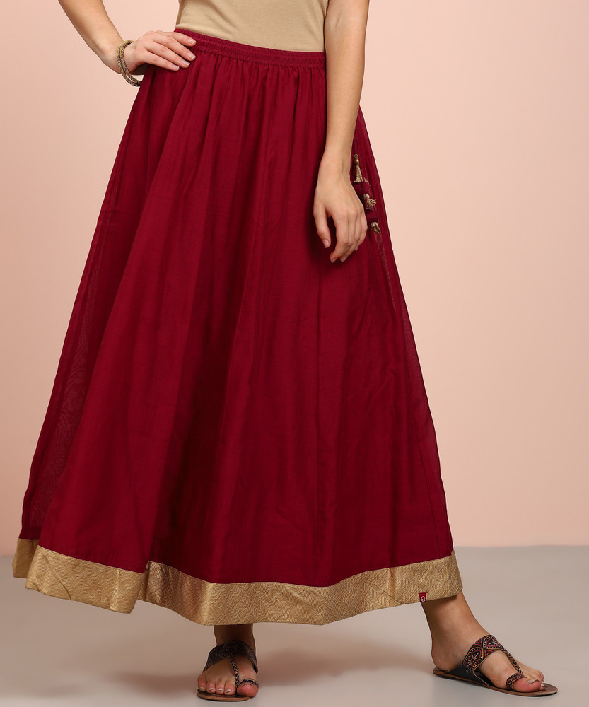 BIBA Printed Women Flared Maroon Skirt Buy BIBA Printed Women Flared Maroon Skirt Online at Best Prices in India Flipkart