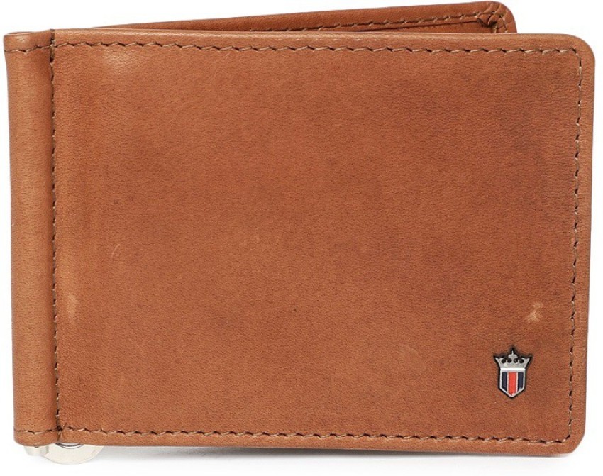Louie Philippe Brown Mens Leather Wallet, Size: Standard