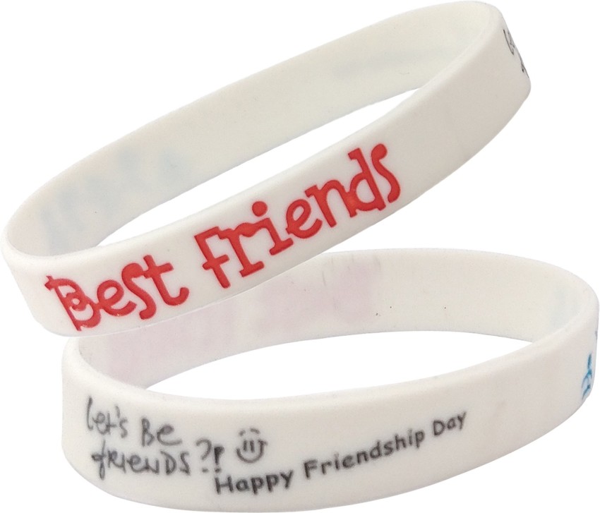 Buy M Men Style Friendship Day Special Friend Word Wristband Silver Metal  Stainless Steel Bracelet Online  Get 66 Off