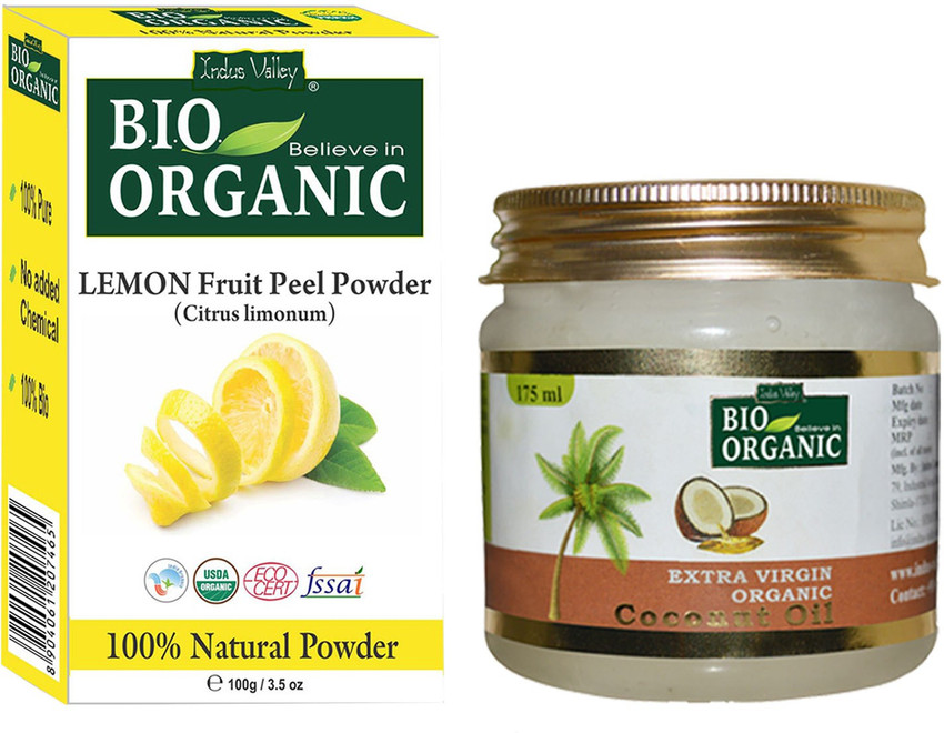 Coconut oil and store lemon for hair