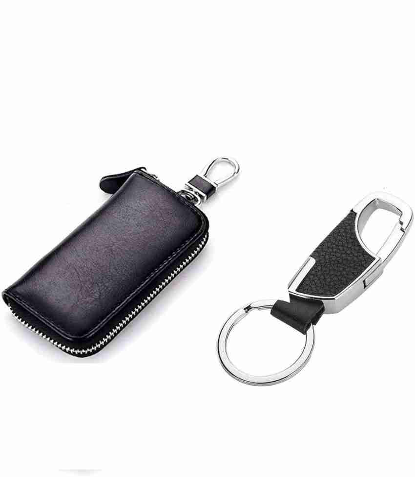 DALUCI Genuine Key Holder Case Leather Keychains Pouch Bag Car Wallet Key  Ring with Fashion Men's Metal Car Key Chain Price in India - Buy DALUCI  Genuine Key Holder Case Leather Keychains