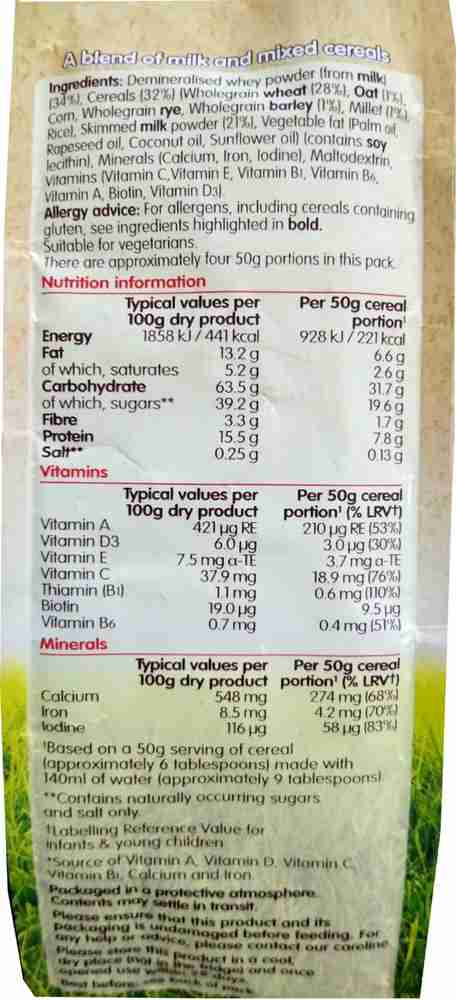 Cow and gate multigrain outlet porridge