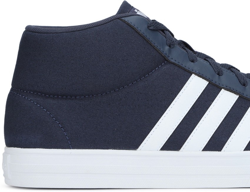 Adidas neo men navy vs set solid mid-top outlet sneakers