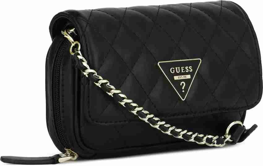 GUESS Black Sling Bag CALIFORNIA DREAM BLACK Price in India