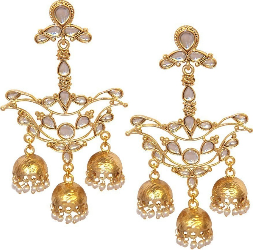 Details more than 83 gold jhoomar earrings best - esthdonghoadian