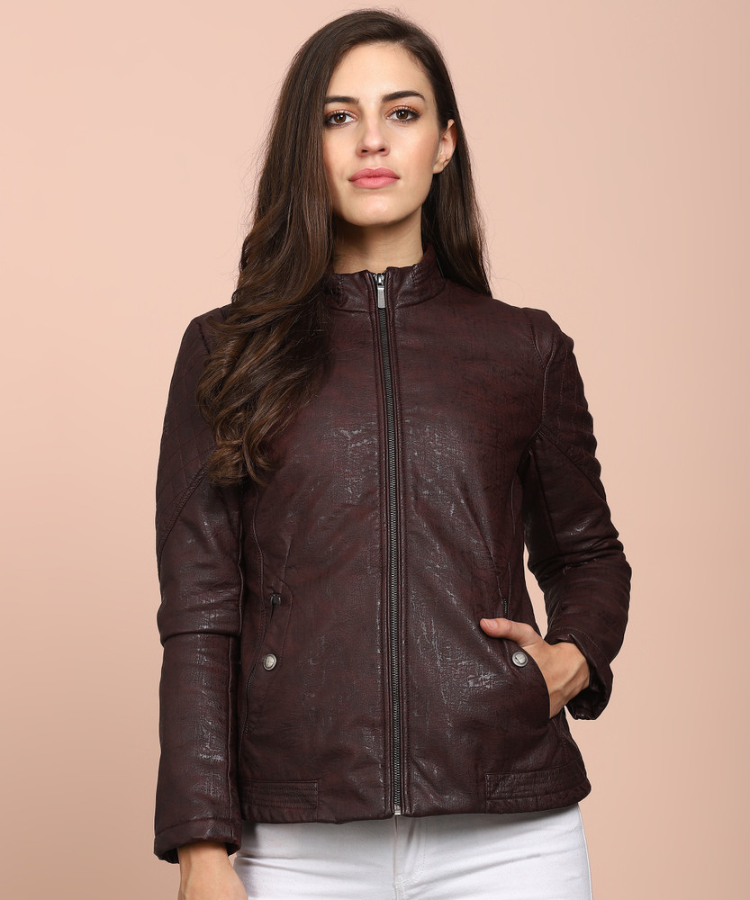 Flipkart leather jacket ladies top