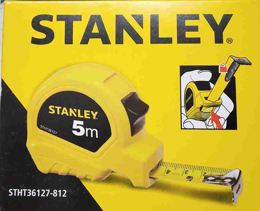 Stanley STHT36127-812 5 Meter Plastic Short Measuring Tape (Yellow), For  Measurement, Size: 19mm at Rs 98/piece in New Delhi